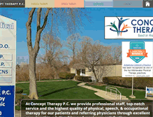 Tablet Screenshot of concepttherapypc.com